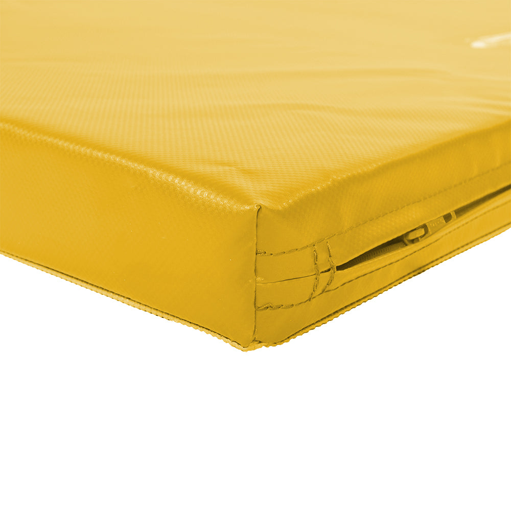 Gymnastikmatte ULTRA FIT -Detail Reissverschluss gelb