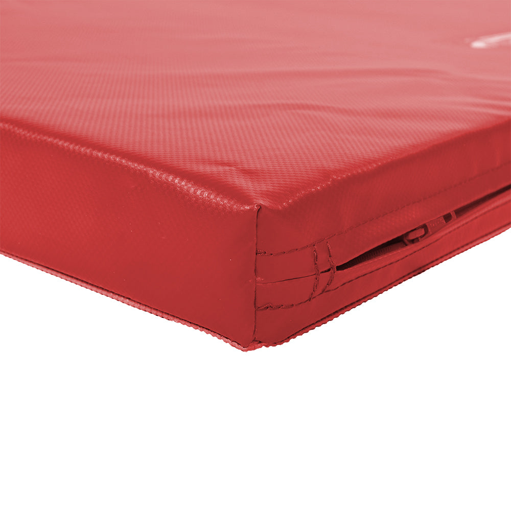 Gymnastikmatte ULTRA FIT -Detail Reissverschluss rot